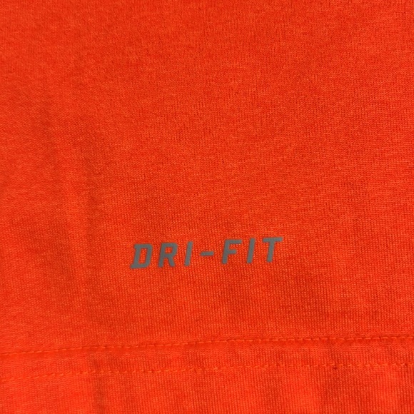 Dri-fit large bright orange shirt in like new condition. - Picture 2 of 4
